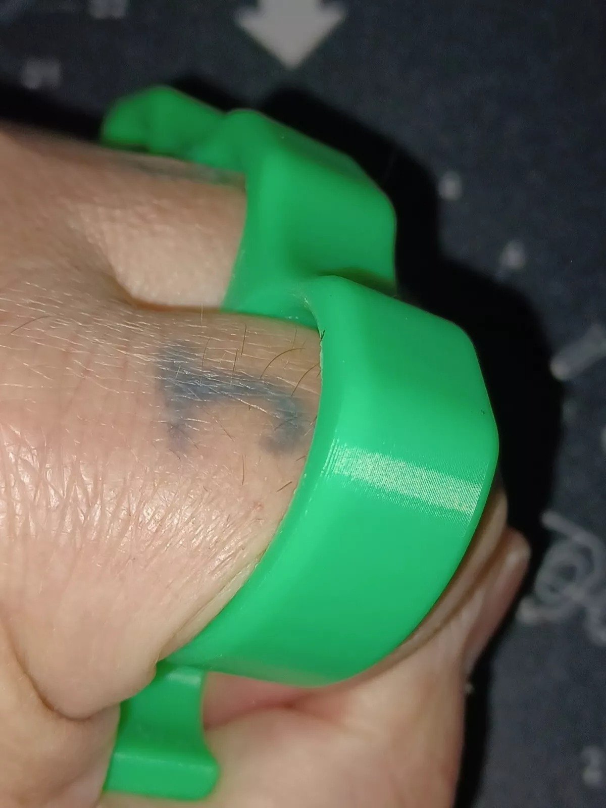 3D Printed Knuckles UV Glow PLA for Cosplay, Props, or Even Self Defense NOT STEEL - Image 5