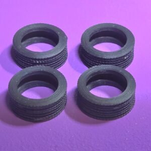 3D Printed Transformers G1 Sideswipe, Red Alert Single Rubber Tire TPE Set of x4